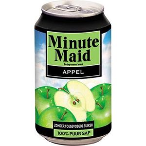 Minute Maid Appelsap Blikjes Tray 24 Stuks