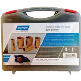 Norton - Clipper Fliesenbohrkoffer für Wks.6,8,10,12,35,45,68 mm