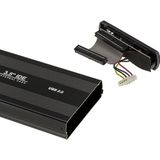 KALEA-INFORMATIQUE Externe USB-behuizing voor IDE 3.5 40-pins harde schijven met externe voeding. van aluminium, kleur: zwart