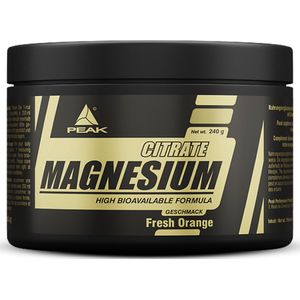 Peak - Magnesium Citrate - Fresh Orange - 240g - Mineralen