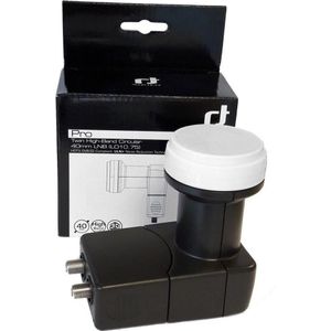 Estar Inverto INV LP-TNR410-H1075 Rond konvert. ar 2 izejÄm - Pro sÄ"rija, LNB, Zwart