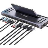XtremeMac - USB C Docking Station - Grijs - 12-in-1 Aansluitingen