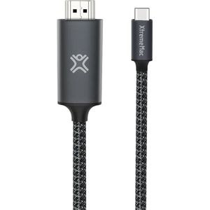 XtremeMac USB-C naar HDMI Kabel - HDMI 4K - 60 Hz - 2 Meter - Grijs