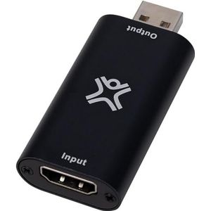 XtremeMac USB-A naar HDMI F-adapter - Plug and Play - HDMI-videoweergave 4K*2K @ 30Hz - zwart