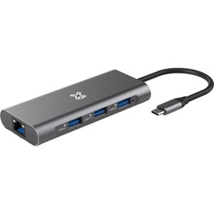 XtremeMac Multifunktionaler USB-C Hub für MacBook, 4K HDMI, USB 3.0, SD/Micro-Kartenleser, Ethernet-Port, Bis zu 100W PD, 40Gb/s Datenübertragung - Verbessern Sie Konnektivität und Effizienz!