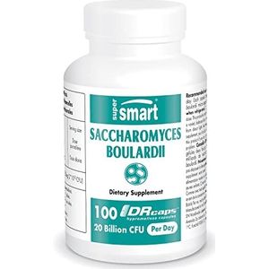 Supersmart - Saccharomyces Boulardii 250 mg - Probiotic Yeast Helpt Gastro-intestinale | Non-GMO & Glutenvrij - 100 DR Capsules