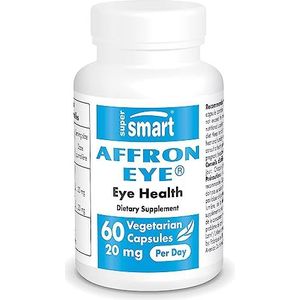 Supersmart - Affron Eye Â® 20 mg per portie - Extract van saffraan stigma's (Crocus Sativus) gestandaardiseerd tot 3% Crocin - Antioxidant Supplement | Non-GMO & Glutenvrij - 60 Vegetarische Capsules
