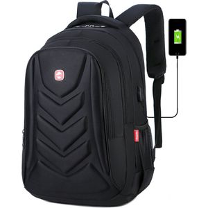 Walixpro® Anti Diefstal Waterdichte Rugzak met USB Oplaadpoort 36L Zwart - Rugtas - Schooltas - Boekentas - Laptoptas - Laptop Rugzak 15,6 inch - Dames / Heren - Waterafstotend - Rugzakken - Vrouwen / Meisjes / Jongens