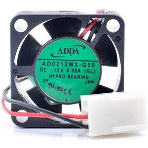 ADDA AD0212MX-G50 DC12V 0.08A 25x25x10mm Server Cooling Fan