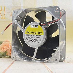 For SANYO 9LB1424H5H03 DC24V 0.63A 140 * 140 * 50MM Aluminum Frame Axial Fan 3pin Processor Cooler Heatsink Fan