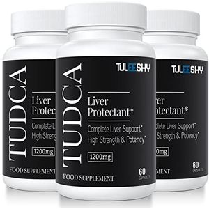 TUDCA Capsules - Een galzoutsupplement voor de lever | 1200mg per portie, 180 Capsules | Glutenvrij en Non-GMO (pack of 3)