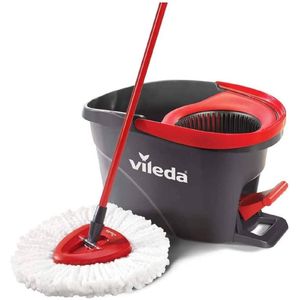 Vileda EasyWring and Clean Komplettdoos 134289 EasyWring en Clean emmer en dweil set, plastic, 1 stuk, (pak van 1 stuk)