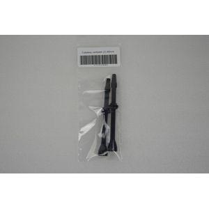 Tubeless ventiel aluminium (2) zwart 2 stuks 80mm