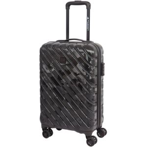 Spilbergen koffer met camo print - Zwart - 33 liter - 34 x 20 x 57 cm - Trolley - Handbagage