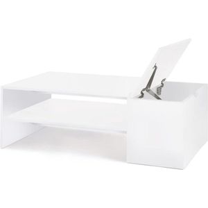 Moderne salontafel IZIA met witte kist