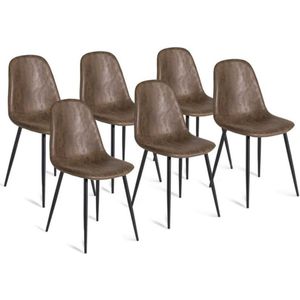 Set van 6 vintage Dali stoelen voor eetkamer