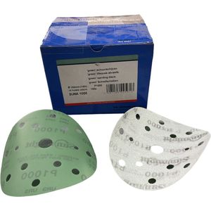 Sunmight Suna 1000 Film Discs Green - P1000 - diameter 150mm(15H) - Prijs per doos ( inhoud 100 stuks)