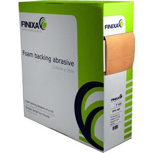 FINIXA Softback Flexibel Foam Schuurpads op Rol - 115mm - P800 - 25m Dispenserbox