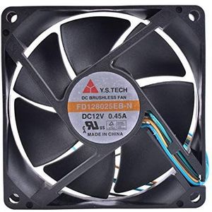 FD128025EB-N 12V 0.45A 8025 4-wire PWM computer chassis CPU cooling fan