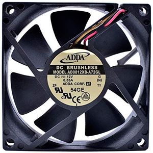 AD0812XB-A72GL 8025 80mm fan DC12V 3line computer chassis power supply cooling fan