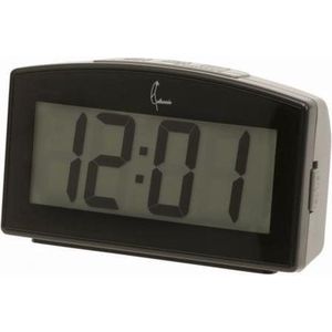 Cetronic LD868 SILVER - Wekker - Digitaal - Led - LCD - Snooze - 12/24H - Zilverkleurig - Zwart