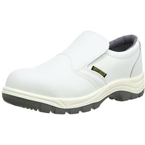 SAFETY JOGGER X0500 Veiligheidsschoenen S2 Clog 38 EU - X0500 Professionele werkschoen voor dames of heren, in leer, zonder veters, ideaal voor de keuken- of levensmiddelenindustrie, wit