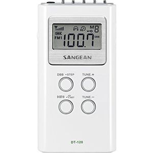 Sangean DT-120 Draagbare radio FM AM – Wit
