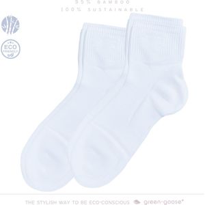 green-goose® Bamboe Sokken Dames - 2 Paar - Licht Geparfumeerd met Sandalwood - Maat 39-42 - 95% Bamboe - Zacht, Ademend en Duurzaam