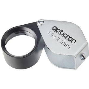 Opticron opvouwbare metalen loep 15 x 23 mm