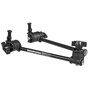 Manfrotto 196AB-2 Braccio Snodabile heeft 2 Sezioni in Alluminio, Senza Staffa, Nero