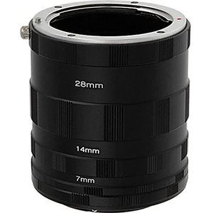 Fotodiox Nikon Macro Verlengbuizenset voor Extreme Close-up, past op Nikon D1, D2, D3, D3x, D3s, D100, D200, D300, D300s, D700, D40, D40x, D50, D60, D70, D70s, D80, D90, D3000, D311 00, D5 000, D7000