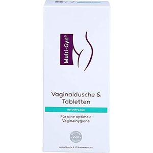 Multi-GYN Herbruikbare vaginale douche met bruistabletten - voor gezonde vrouwelijke hygiÃ«ne - handig in gebruik tijdens het douchen - zachte applicator voor zachte en efficiÃ«nte toepassing