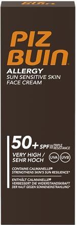 Piz Buin - Allergy Gezichtscrème - SPF50+ - 50 ml - Crème