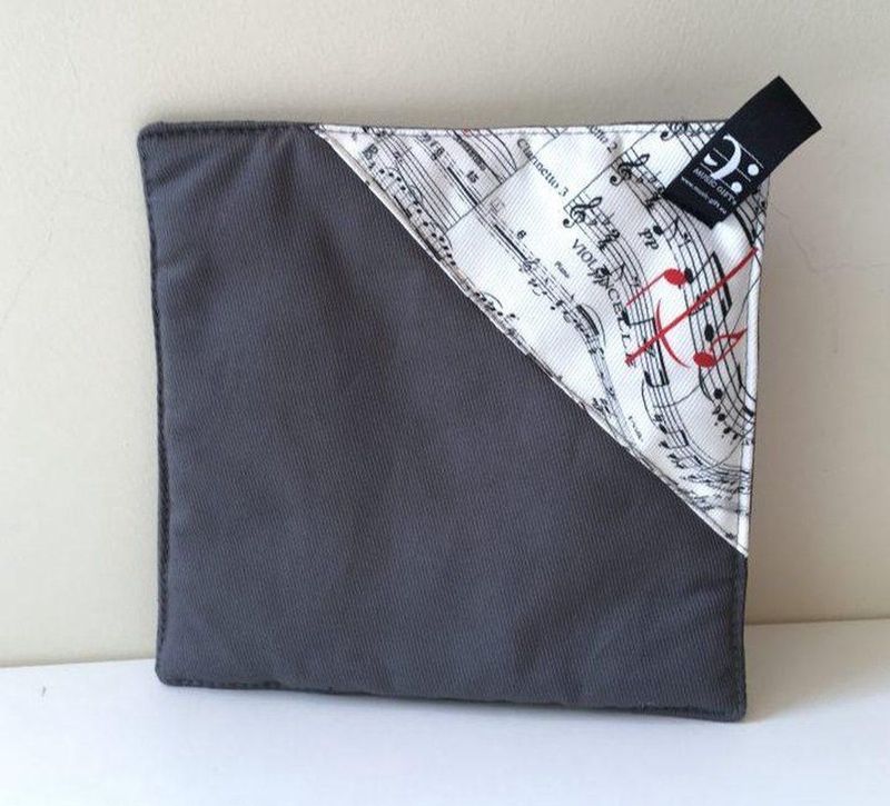 Pannenlap - Grijs - 100% Katoen - Notenkraker Thema