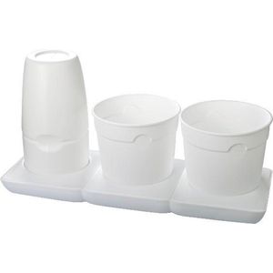 Minigarden Basic M Pots Wit - bloempot met waterreservoir