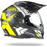 Nexx X.WED2 Wild Country - Integraalhelm - Zwart Neon Geel Mat - Maat XL