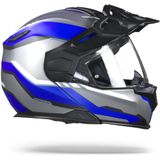 Nexx X.Vilijord Continental Grey Blue Matt Modular Helmet S - Maat S - Helm