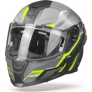 Nexx SX.100R Gridline Grijs Neon Matt Integraalhelm XXL