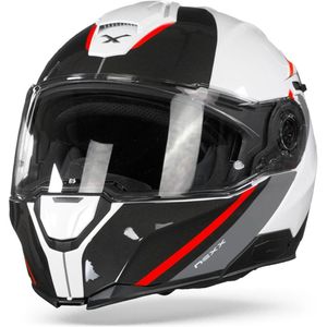 Nexx X.Vilitur Stigen Wit Rood Systeemhelm - Maat L -