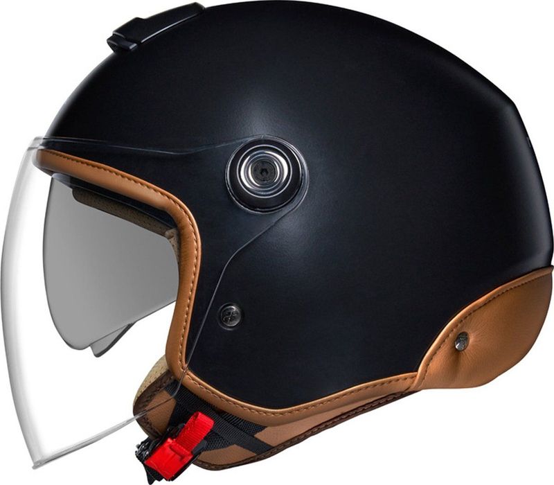 Nexx Y.10 Sunny Open Helm - Zwart - Polyfusion Shell - Ultrabrede Zonneklep