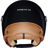 Y.10 - Motorhelm - Zwart - Polyfusion Shell - Ultrabrede Zonneklep