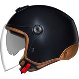 Y.10 - Motorhelm - Zwart - Polyfusion Shell - Ultrabrede Zonneklep