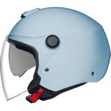 Nexx - Y.10 Plain Open Helm - Zwart - Polyfusion Shell - Ultrabrede Zonneklep