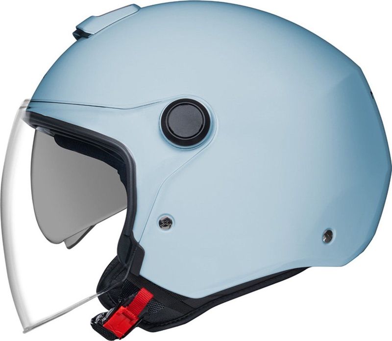 Nexx - Y.10 Plain Open Helm - Zwart - Polyfusion Shell - Ultrabrede Zonneklep