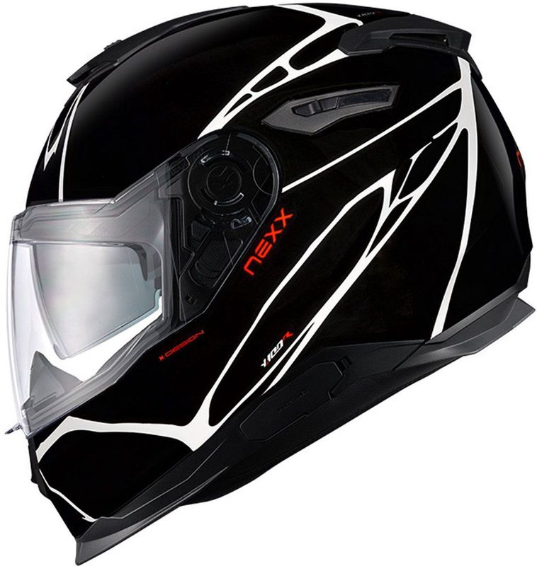 Nexx Y.100 B-Side - Integraalhelm - Zwart Wit