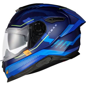 Nexx Y.100R Baron, integraalhelm, Mat Donkerblauw/Blauw, XS