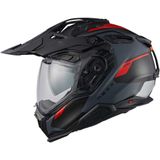 Nexx - X.WED3 Keyo - Motorhelm - Grijs Rood - Mat