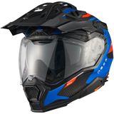 Nexx X.WED3 Pro Keyo, enduro helm, Mat Blauw/Rood, XS