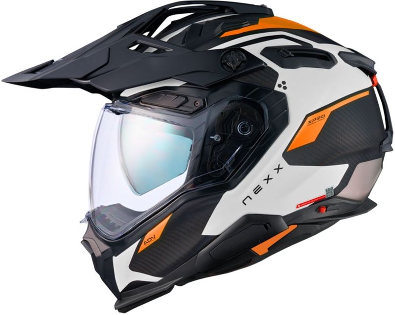 Nexx - X.WED3 - Motorhelm - Wit Oranje - Mat
