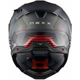 Nexx X.WST3 Fluence - Integraalhelm - Grijs Rood Mat